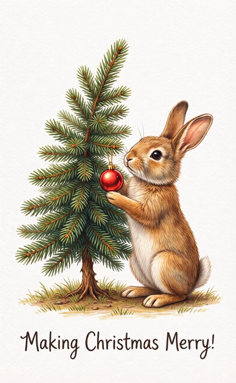 Merry Makers Collection, Animal Christmas Card, Woodland Christmas Cards